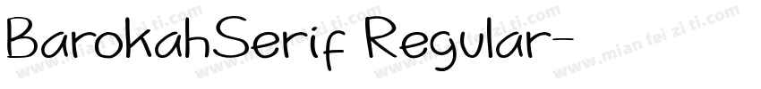 BarokahSerif Regular字体转换